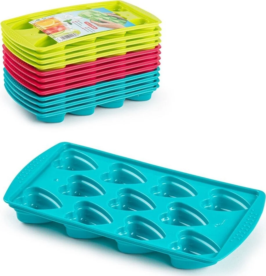 Vaschetta Forma Ghiaccio Forma Di Cuore Cubetti Ghiaccio Plastica Colorata 11584