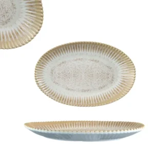 Vassoio ovale melamina tortora 26x17 cm - Maison TortorÃ