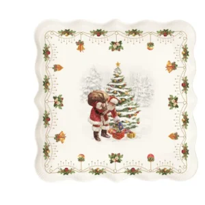 Vassoio Quadrato “Nostalgic Christmas” Easy Life 30×30 cm.