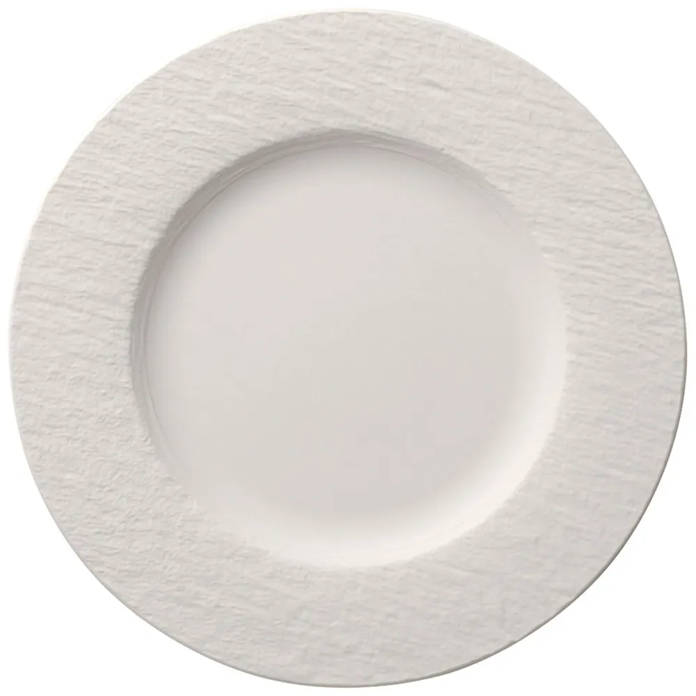 VILLEROY & BOCH - Manufacture Rock Blanc Piatto Piano Bianco 27cm Porcellana