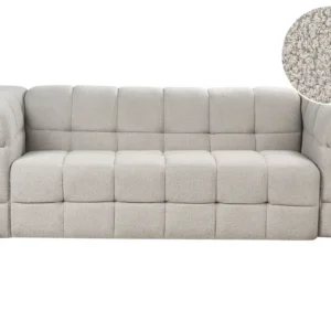3 Seater Boucle Sofa Grey MULLOLA
