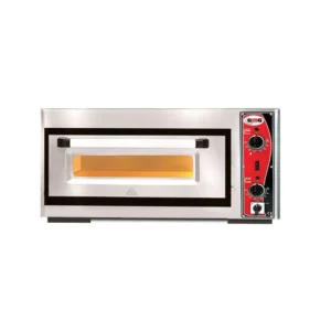 Forno pizza GMG Elegante PF4040 E elettrico - 1x Ø 39cm 35 kW 230V - inox 1 camera di cottura con altezza 18cm PF4040E18