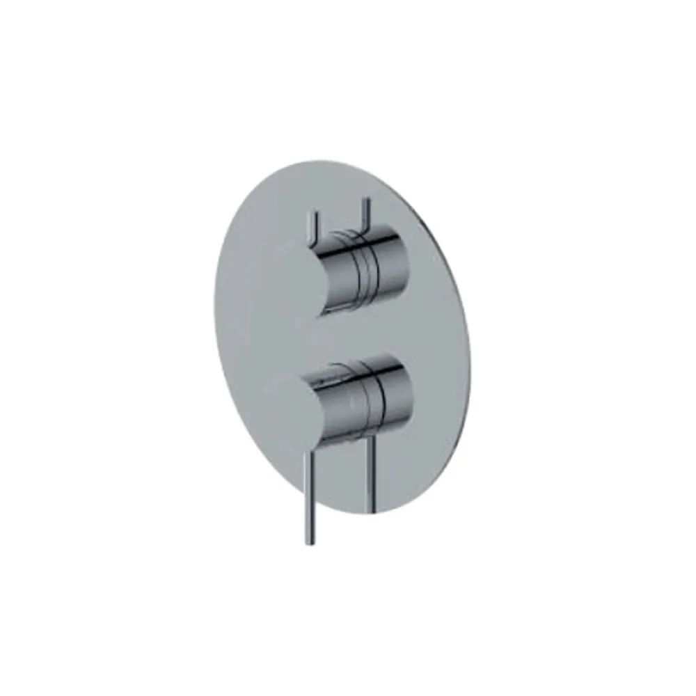 Miscelatore monocomando da incasso per doccia con deviatore RubiFlux serie Regal - Cromo per la Colazione