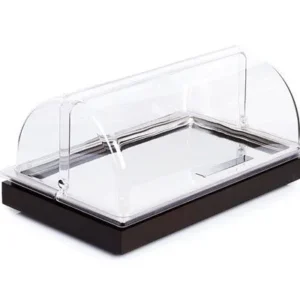 APS Cool Plates Set 2 53 x 325 cm altezza: 275 cm faggio massiccio colore wenge elemento base GN 1/1 vassoio acciaio inox...