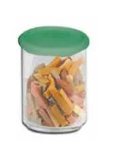 Barattolo plastica spaghetti modello soft col. arancio Omra