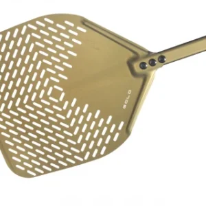 Gold Pala Pizza Forata Cm.33x33x186 Alluminio