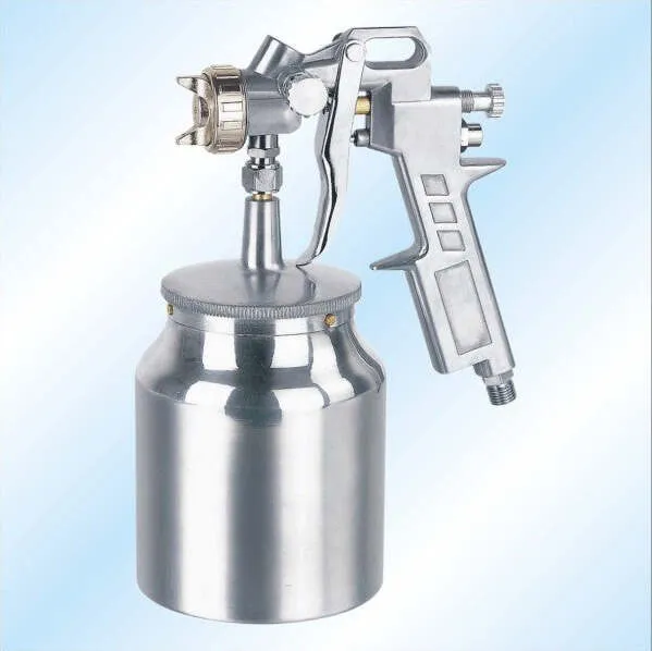 Pistola Aerografo Ad Aria Spruzzo Metallo Compressa Serbatoio Per Verniciare