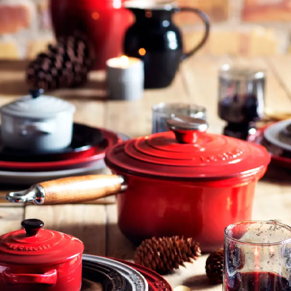 Casseruola con manico legno 18 cm Le Creuset