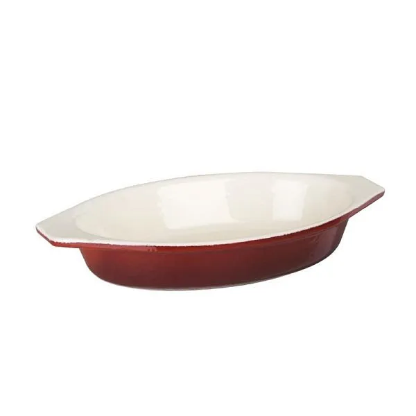 Vogue casseruola ovale ghisa rossa ampio GH317