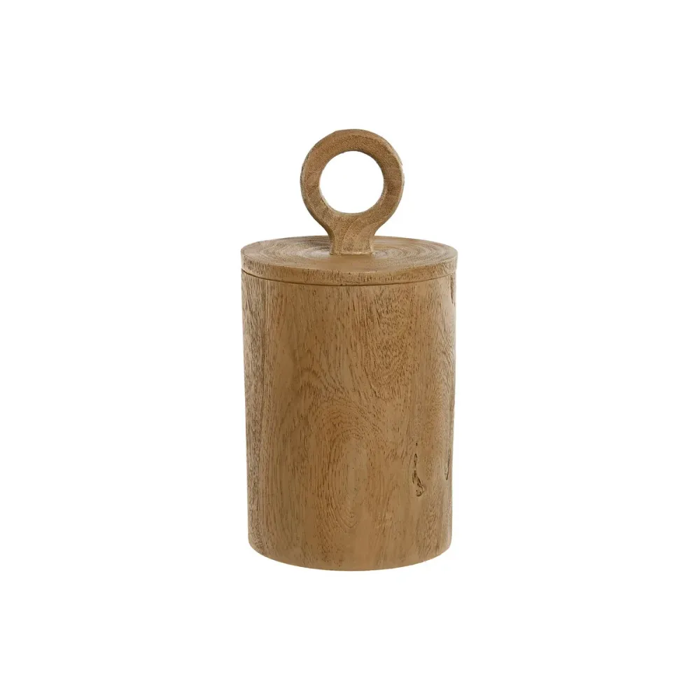 Scatola-Portagioie Home ESPRIT Marrone Resina 14 x 14 x 28 cm con Affilatore Integrato