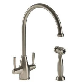 Hamat - EXDH-4000 PN - Traditional Brass Faucet Side Spray Lucidato Nickel