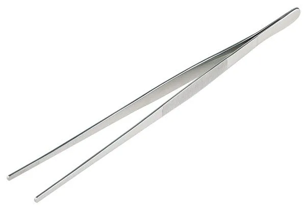 Pinzetta APS 30 x 15 cm acciaio inossidabile lucidata specchio superficie di presa scanalata 75809
