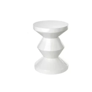 Tavolino bianco Zig Zag Pols Potten - 46cm