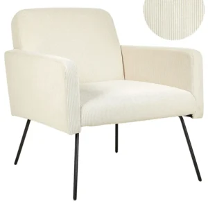 Armchair NARKEN Corduroy Cream
