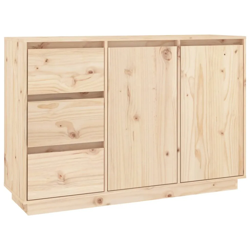 Credenza 111x34x75 cm Legno Massello di Pino