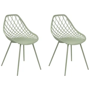 Set di 2 sedie da pranzo verde CANTON II