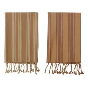Confezione da 2 asciugamani da cucina cotone marrone Elyza Bloomingville - 70cm