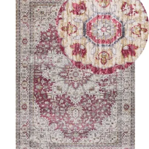 Area Rug 140 x 200 cm Red and Camoscio ARHAVI
