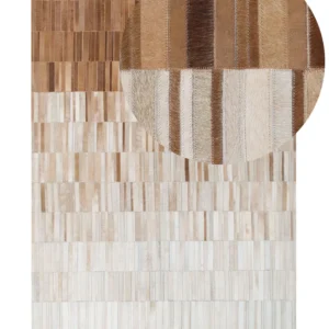 Cowhide Area Rug 140 x 200 cm Crema YAGDA