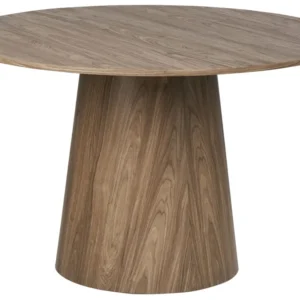 Round Dining Table ⌀ 120 cm Dark Wood OYEN