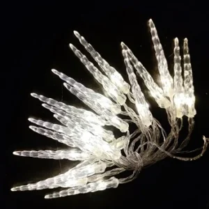 Catena di luci decorativa 20 Led - Stalattite Luminosa - Luce Champagne