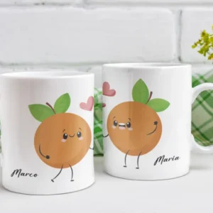Coppia Tazze San Valentino "Arance love"