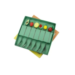 Set 6 forchettine posate inox frutta Brandani