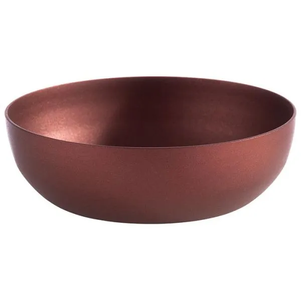 Ciotola APS -LEVANTE- Ø 75 cm altezza: 25 cm acciaio inossidabile colore: rosso rame 005 litro 40706