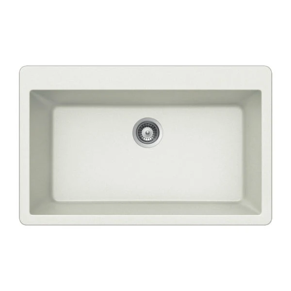 Hamat - SIO-3321ST-TA - Granite Topmount Large Unico Bowl Kitchen Sink, Taupe