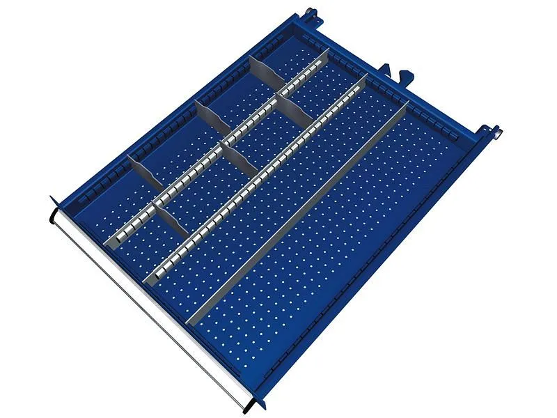 Set materiale di suddivisione KLW per cassetti altezza vano 50 mm armadio SEB dimensioni armadio 572 x 750 mm L x P SEB-B0...
