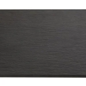 Vassoio APS GN 1/4 -SLATE- 265 x 162 cm altezza: 1 cm melamina nero aspetto ardesia con piedini antiscivolo 83958