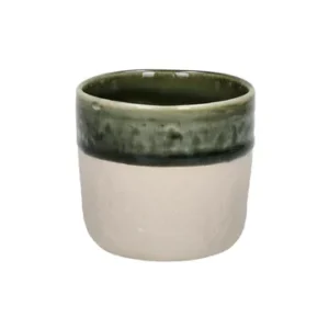 Vetro gres Spiro verde nero Pomax - 7cm