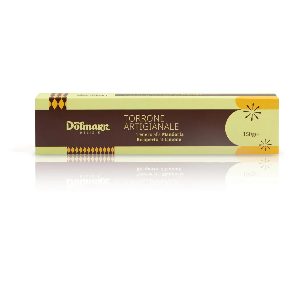 Torrone Tenero Ricoperto al Limone 150g Dolmarr
