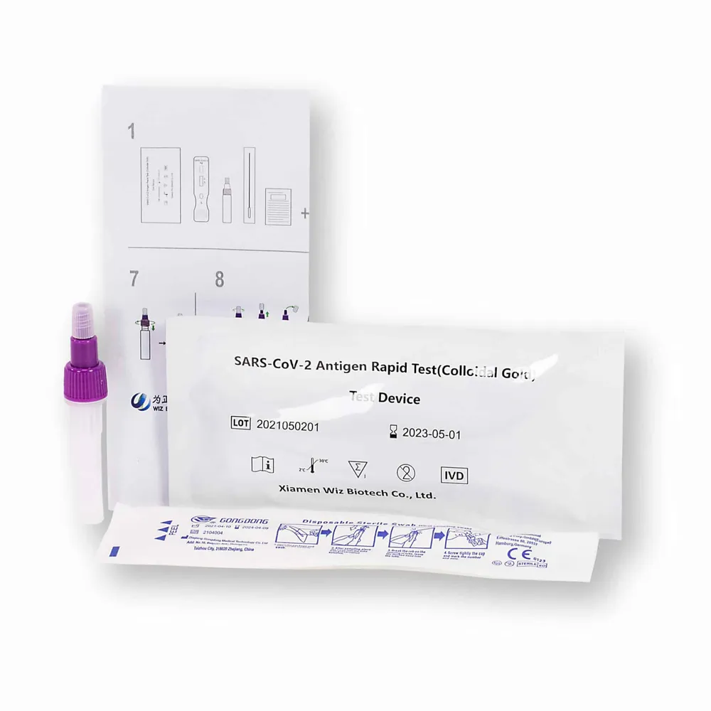 WIZ Biotech Test Rapido Antigenico COVID-19 per uso domestico nasale CE1434