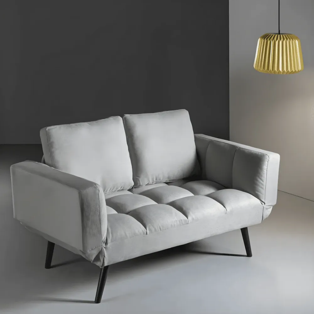 Divano letto recente tessuto "Comfy" da soggiorno con braccioli regolabili