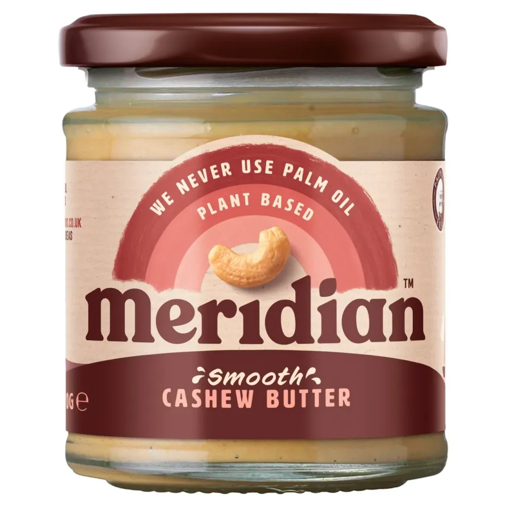 Burro di anacardi liscio Meridian 170g