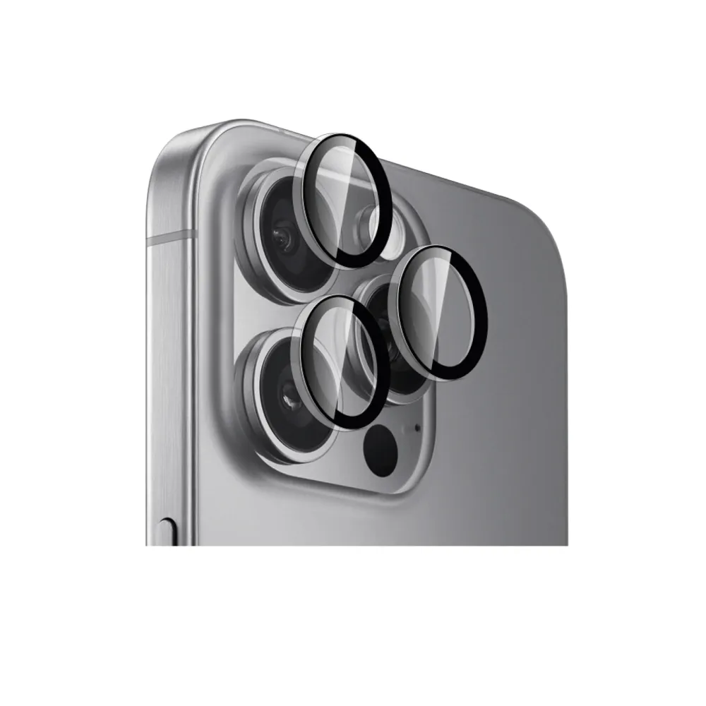 Vetro Temperato Protettivo Individuale per Fotocamera iPhone 16 Pro e iPhone 16 Pro Max