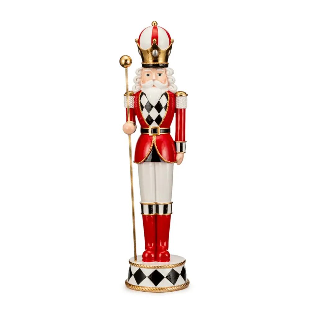 Lamart Soldatino Schiaccianoci Scacchi H48 cm Rosso