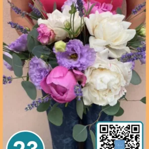 23 - Bouquet Peonie e Lisianthus