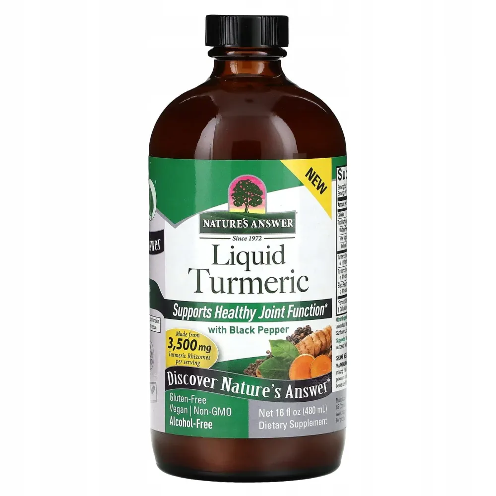 NATURE'S ANSWER Curcuma con pepe nero - Curcuma + pepe nero (480 ml)