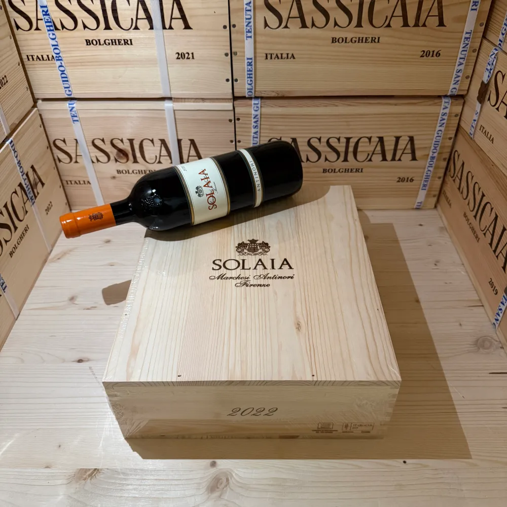Solaia 2022 Tenuta Tignanello Marchesi Antinori - Cassa Legno 3 Bottiglie