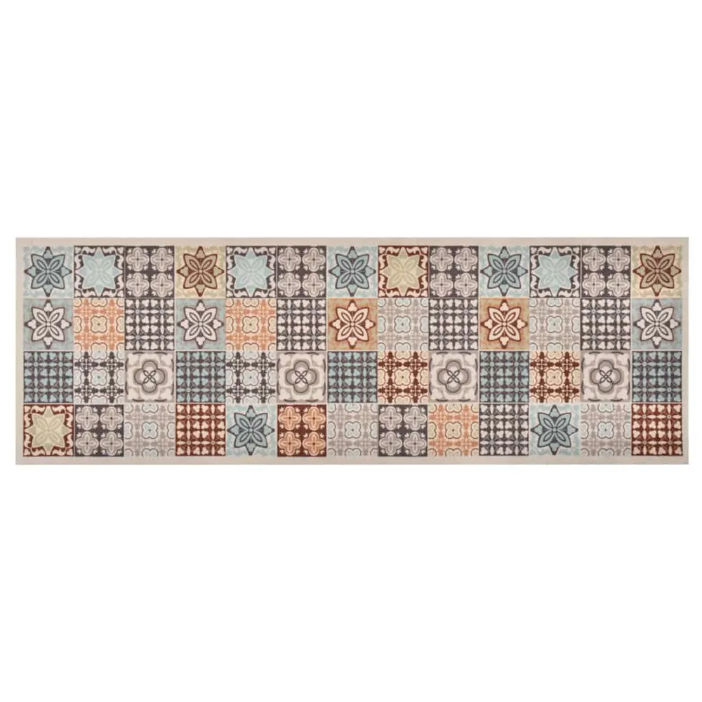 Tappetino da Cucina Lavabile Mosaico Colori 60x180 cm