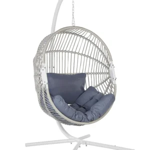 Hanging Chair Stand ACRI PE Rattan White