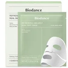 Biodance Refreshing Sea Kelp Real Deep Mask X4 Set